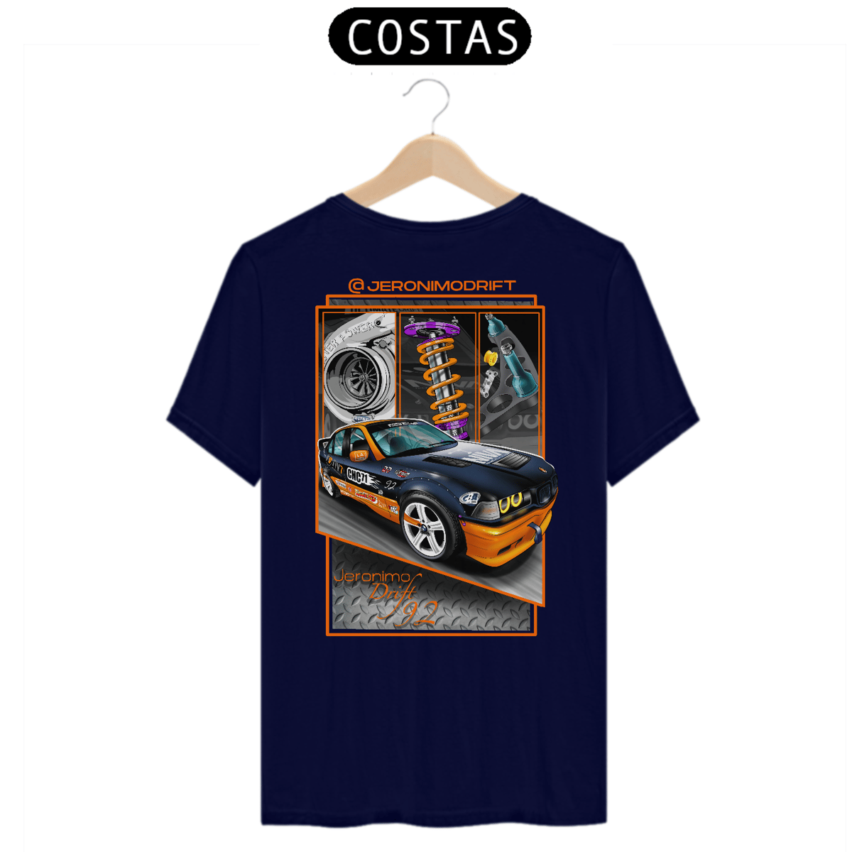 Nome do produto: Camiseta Jeronimo Drift - Drift Parts BMW 328