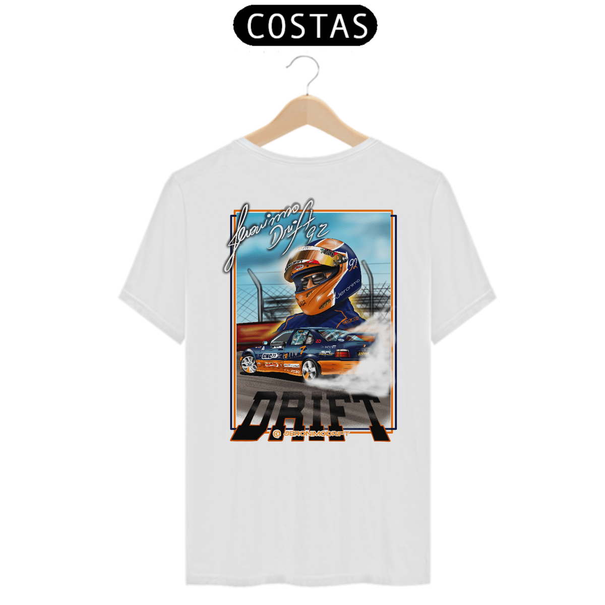 Nome do produto: Camiseta Jeronimo Drift - Close capacete