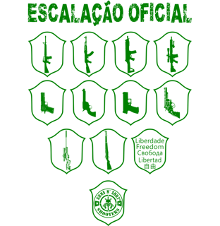 Nome do produto Escalação Oficial Guns N' Shot Prime