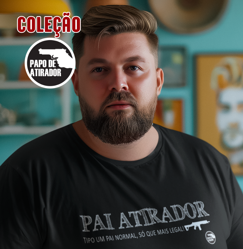 Nome do produto: Pai Atirador Coloridas Dry Fit Papo de Atirador