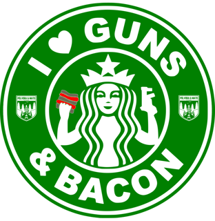 Nome do produto I Love Guns N' Bacon Pólvora e Mato Dry Fit UV