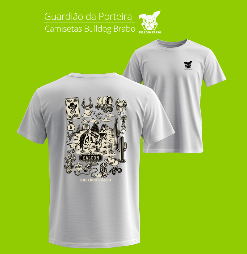 Nome do produto: Saloon Rodeo Life Duda Girl Bulldog Brabo