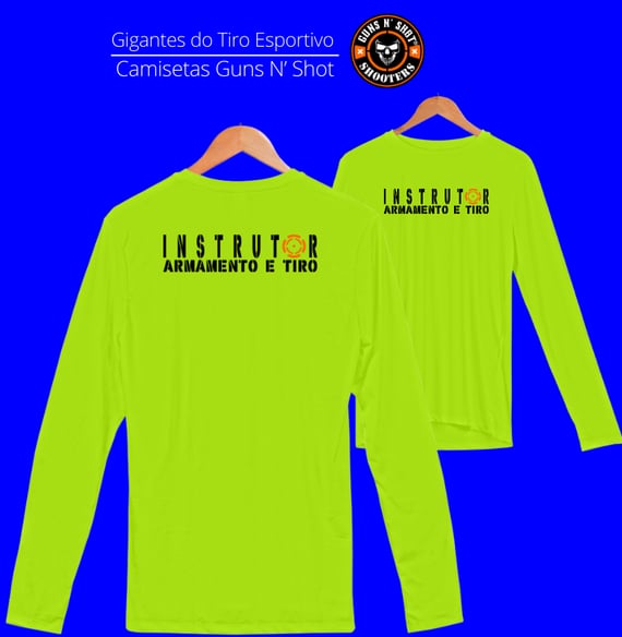Instrutor de Armamento e Tiro Vista na Mira Dry Fit Manga Longa