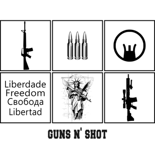 Nome do produto Symbols of Freedom Guns N' Shot Tiro Esportivo Quality
