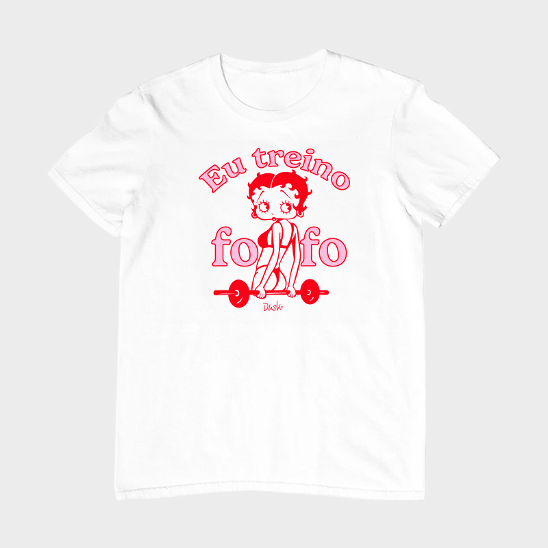 Camiseta Unissex - Betty Bopp Eu Treino Fofo
