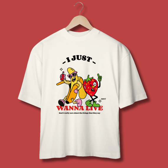 Camiseta Oversized Good Charlotte - I just wanna live