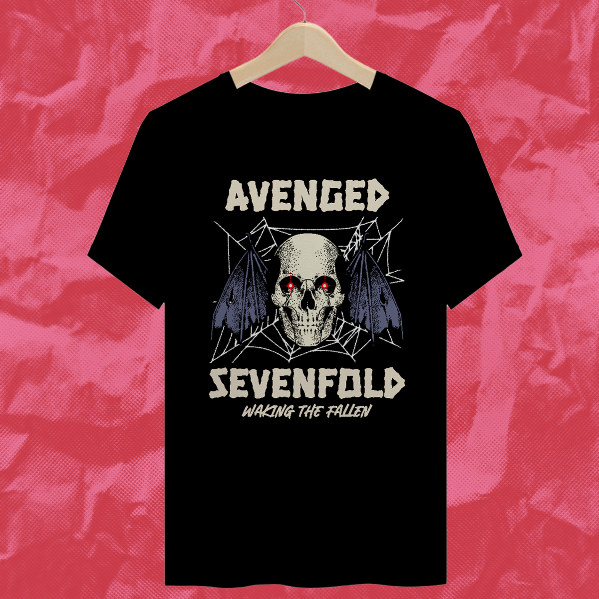 Camiseta Avenged Sevenfold - Deathbat - A7x (preta)