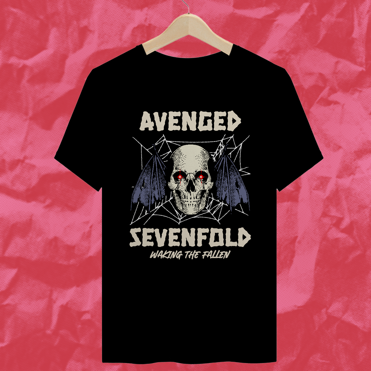 Nome do produto: Camiseta Avenged Sevenfold - Deathbat - A7x (preta)
