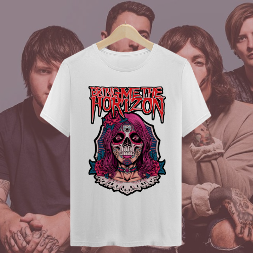 Nome do produto: Camiseta Lady - Bring Me The Horizon (White)