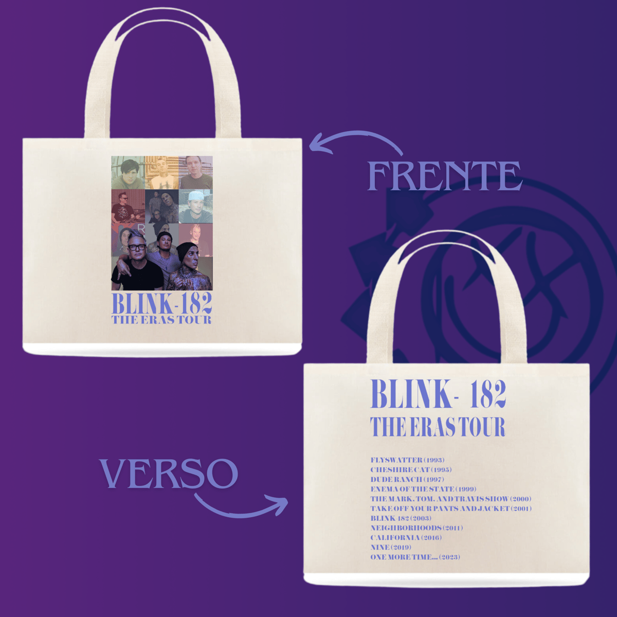 Nome do produto: Ecobag - The Eras blink-182