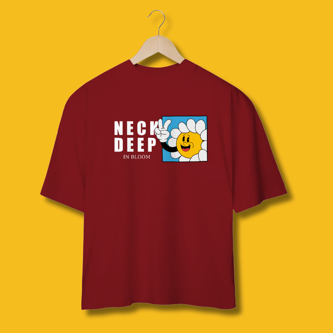 Nome do produto: Camiseta Oversized Neck Deep - In Bloom (white stamp)