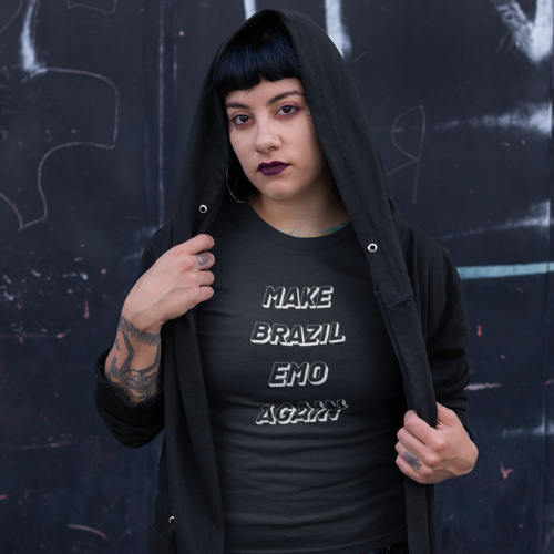 Nome do produto: Camiseta Make Brazil Emo Again  (unissex)