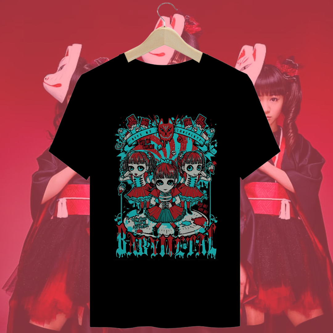 Nome do produto: Camiseta Babymetal - Gimme Chocolate