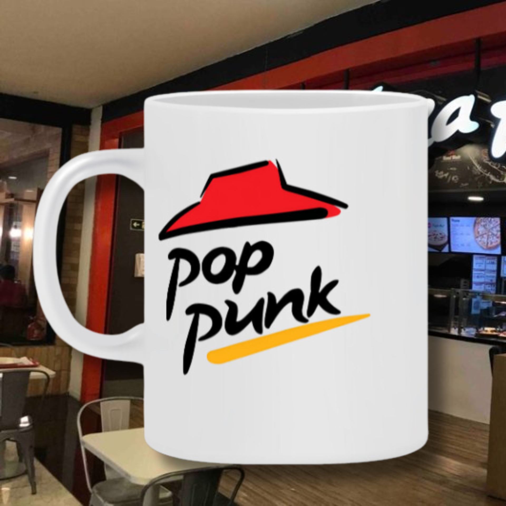 Caneca Pop Punk - Pizza Hut 