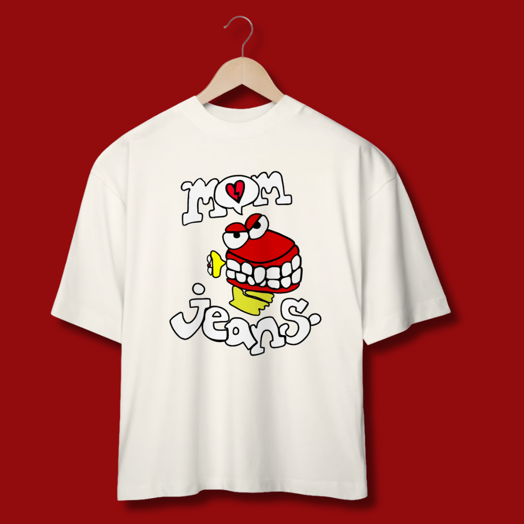 Nome do produto: Camiseta Oversized Mom Jeans. - Death Cup