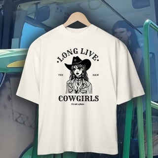 Camiseta Oversized - Long Live Cowgirl