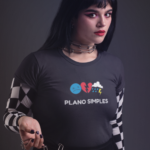 Camiseta Plano Simples (unissex)