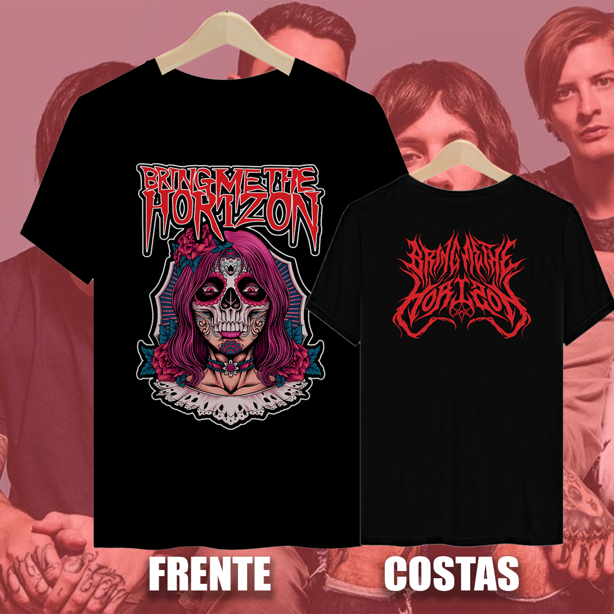 Nome do produto: Camiseta Lady - Bring Me The Horizon (Black)