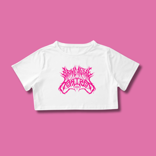 Cropped Bring Me The Horizon - Logo in pink