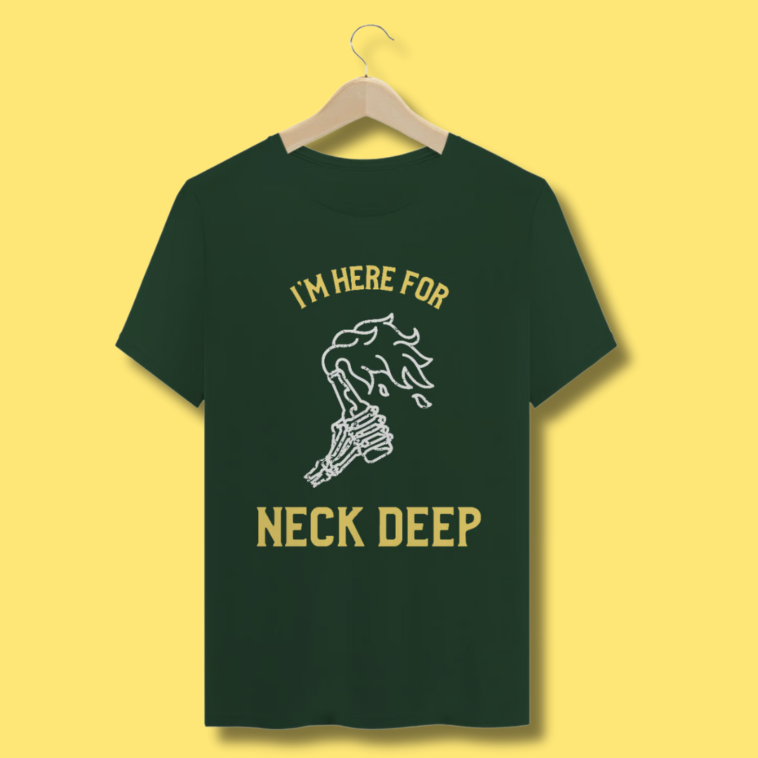 Nome do produto: Camiseta Neck Deep - Here for Neck Deep