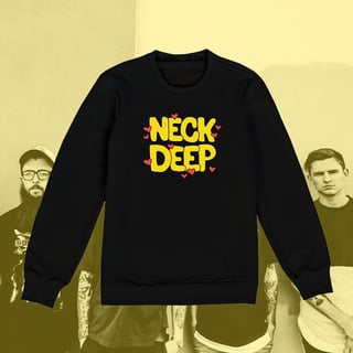 Moletom Neck Deep - Yellow Logo