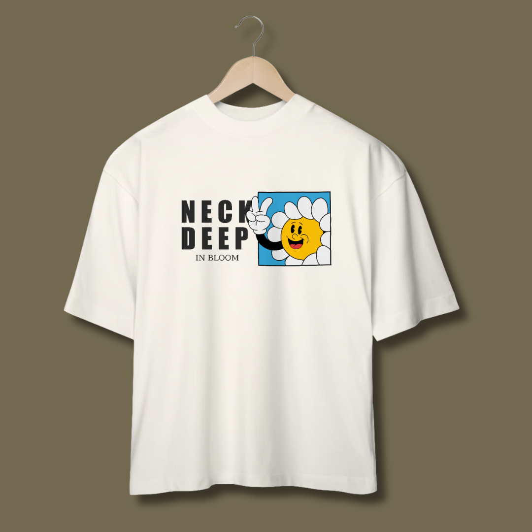 Nome do produto: Camiseta Oversized Neck Deep - In Bloom