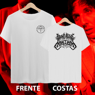 Camiseta Bring Me The Horizon - Logo pequeno frente/costas Branca