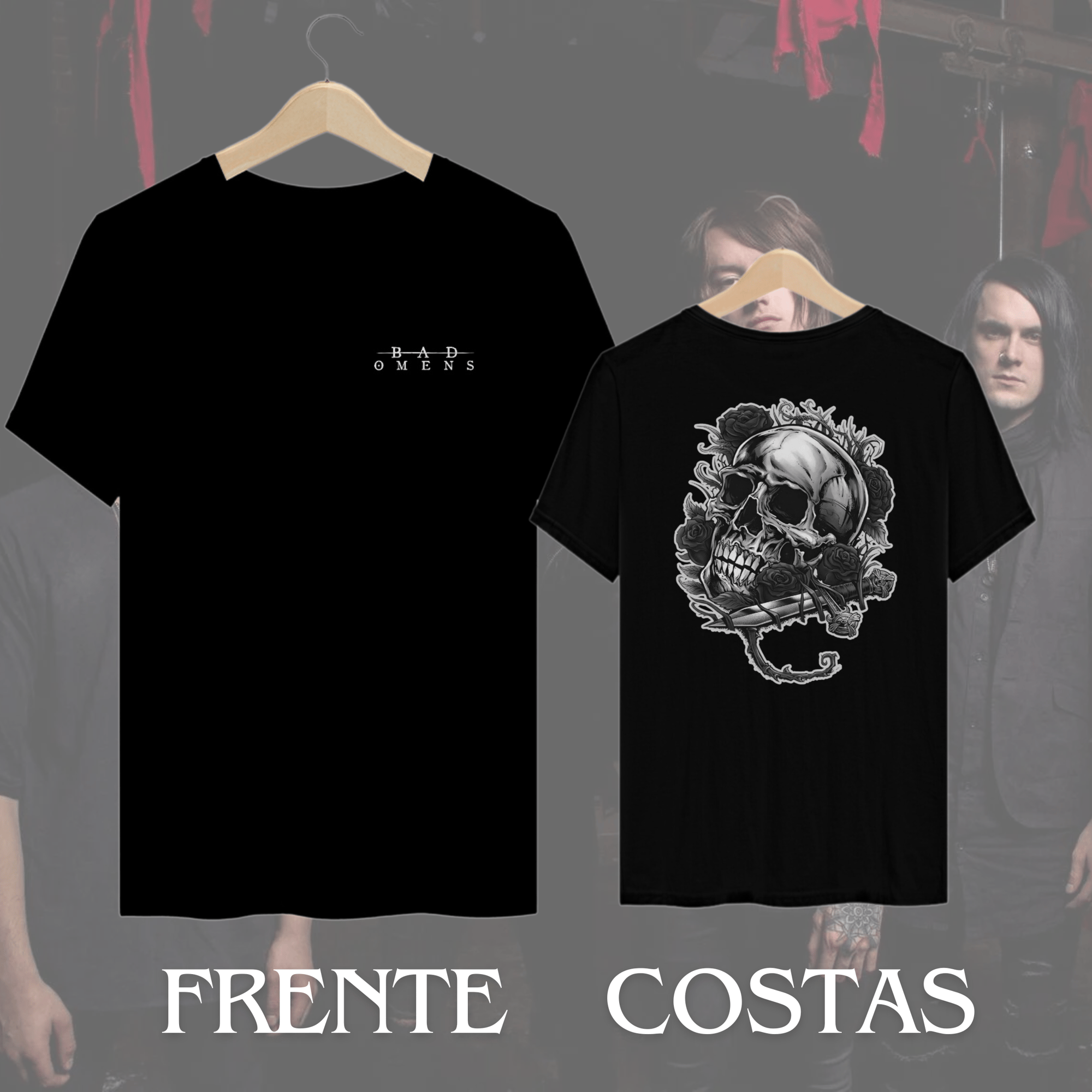 Camiseta Skull - Bad Omens