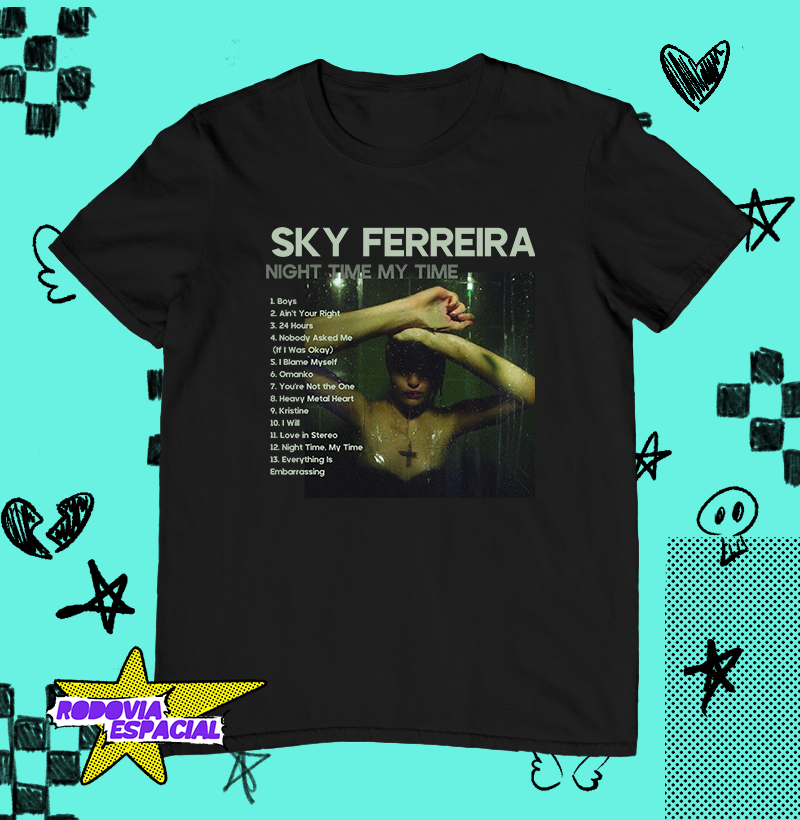 Camiseta Sky Ferreira - Night Time, My Time