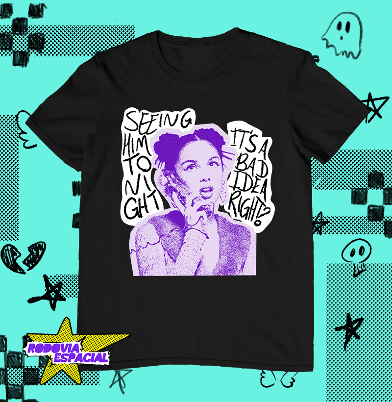 Nome do produto: Camiseta Bad Idea Right? - Olivia Rodrigo
