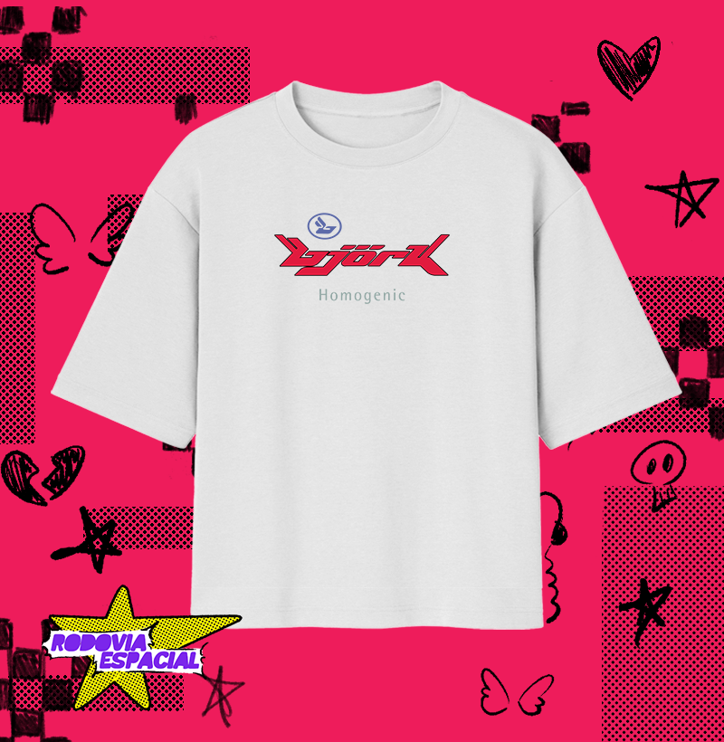 Nome do produto: Camiseta Oversized Bjork - Homogenic