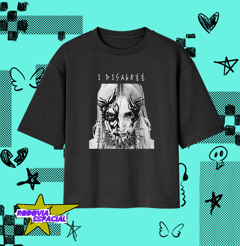 Nome do produto: Camiseta Oversized Poppy - I Disagree