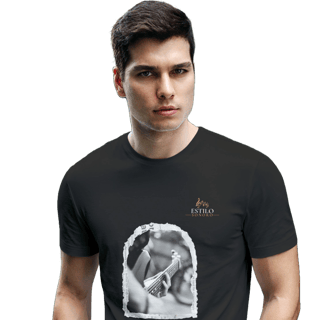 Camiseta Premium Masculina Algodão Pima Estampada Musical Rock Music - Estilo Sonoro