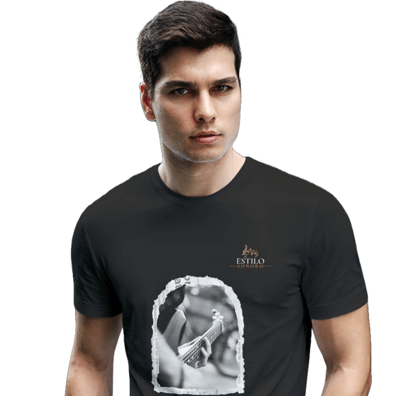 Camiseta Premium Masculina Algodão Pima Estampada Musical Rock Music - Estilo Sonoro