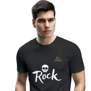 Camiseta Premium Masculina Algodão Pima Estampada Musical Rock Music - Estilo Sonoro