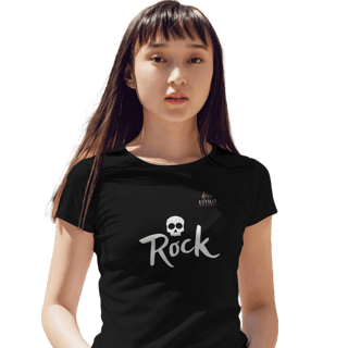 Camiseta Premium Feminina Algodão Pima Estampada Musical Rock Music - Estilo Sonoro