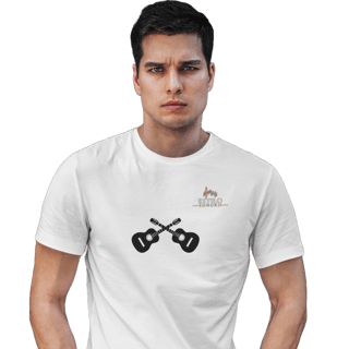 Camiseta Premium Masculina Algodão Pima Estampada Musical Violão - Estilo Sonoro