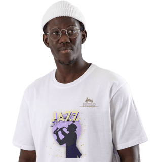 Camiseta Premium Masculina Algodão Pima Estampada Musical Jazz Music - Estilo Sonoro