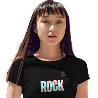 Camiseta Premium Feminina Algodão Pima Estampada Musical Rock Music - Estilo Sonoro