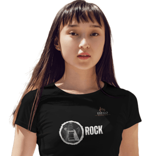 Camiseta Premium Feminina Algodão Pima Estampada Musical Rock Music - Estilo Sonoro