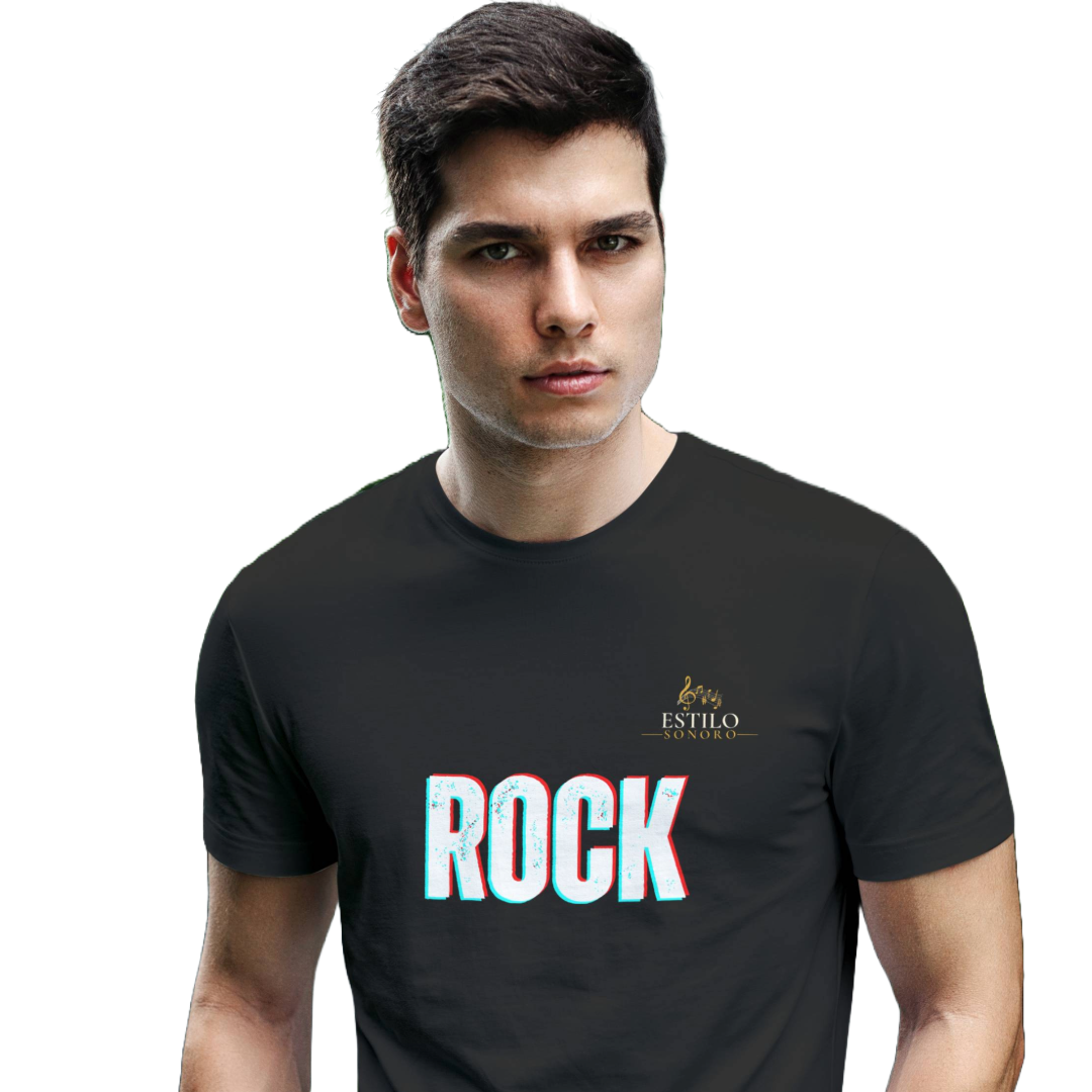 Camiseta Premium Masculina Algodão Pima Estampada Musical Rock Music - Estilo Sonoro