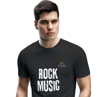 Camiseta Premium Masculina Algodão Pima Estampada Musical Rock Music - Estilo Sonoro