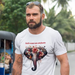 Nome do produto T-Shirt Quality Unissex | Sutil como um elefante