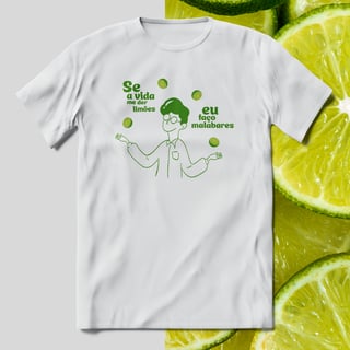 Nome do produto T-Shirt Quality Unissex | Malabares com limão