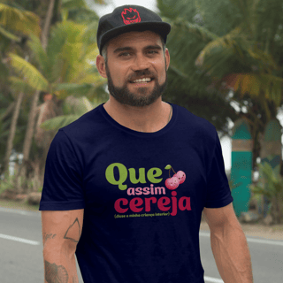 Nome do produto Camiseta Unisex Que Assim Cereja