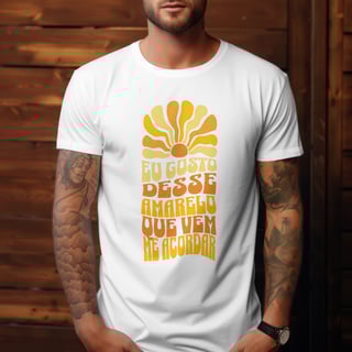 Nome do produto T-Shirt Quality Unissex | Esse Amarelo que Vem me Acordar | Feat. Marie Gabriella