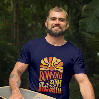 Nome do produto T-Shirt Quality Unissex | Bom dia com alegria