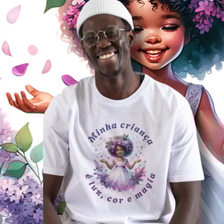 Nome do produto T-Shirt Quality Unissex | Minha criança é luz, cor e magia