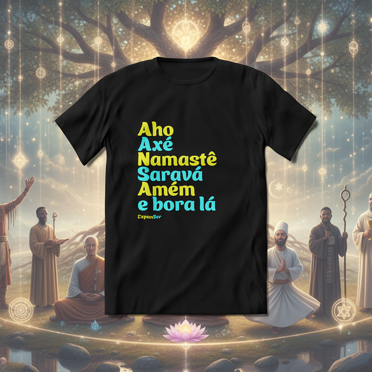 Nome do produto: T-Shirt Quality Preta Unissex | Crenças Expanser 