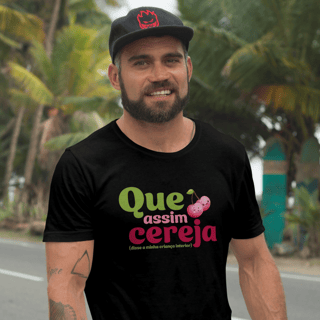 Nome do produto Camiseta Unisex Que Assim Cereja